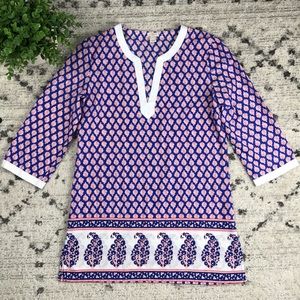 J. Crew | Printed Poplin Cotton Tunic Size S